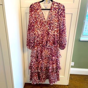 Pretty Lavish Ruffled Midi Dress